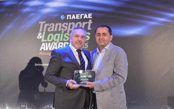 Σημαντική διάκριση και βραβείο για την «ΗΛΙΑΔΗΣ ΜΕΤΑΦΟΡΕΣ ΑΕ», στην τελετή απονομής του θεσμού των Transport &amp; Logistics Awards2015
