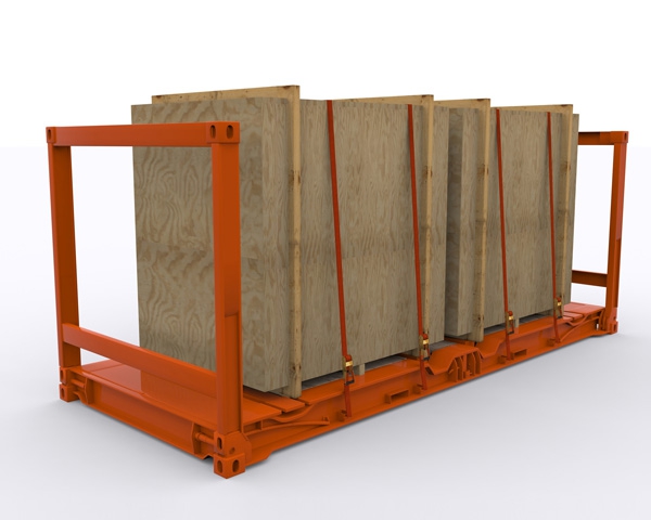 Flat-rack containers